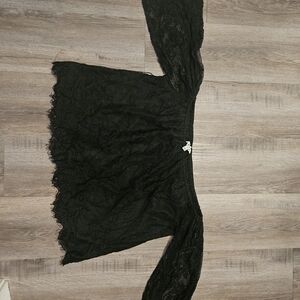 Elegant Black Lace Top